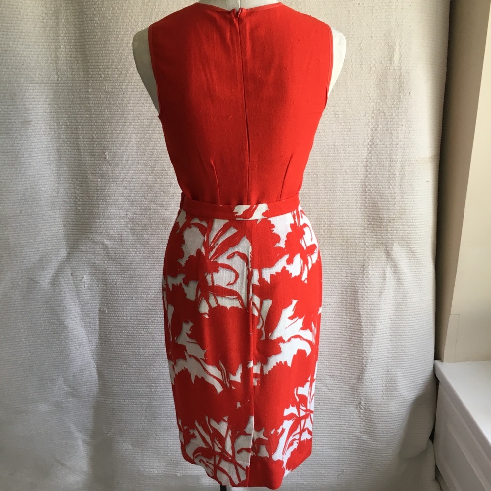 Prada S Vintage 2 Piece Set Red Top Skirt Dress - Picture 6 of 8